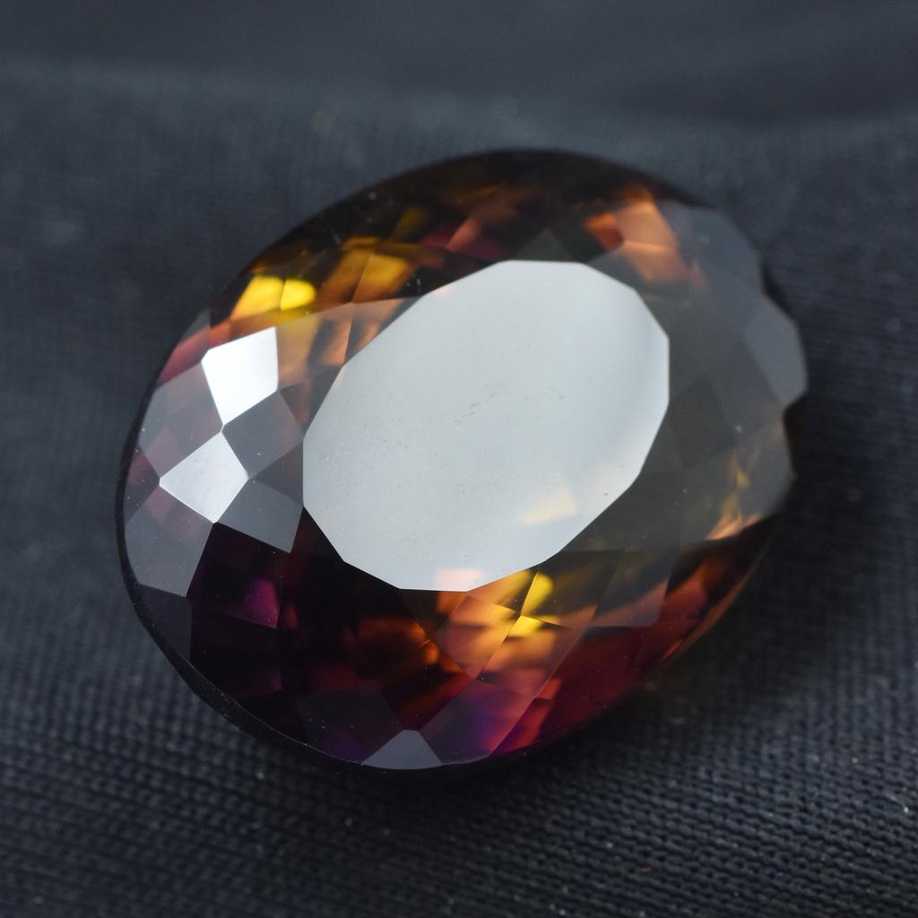 29.95 Ct Natural Bi-Color Ametrine Oval Stunning Certified Loose Gemstone
