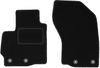 Black Front Floor Mats For: Mitsubishi Outlander II Crossover (2006-2013)
