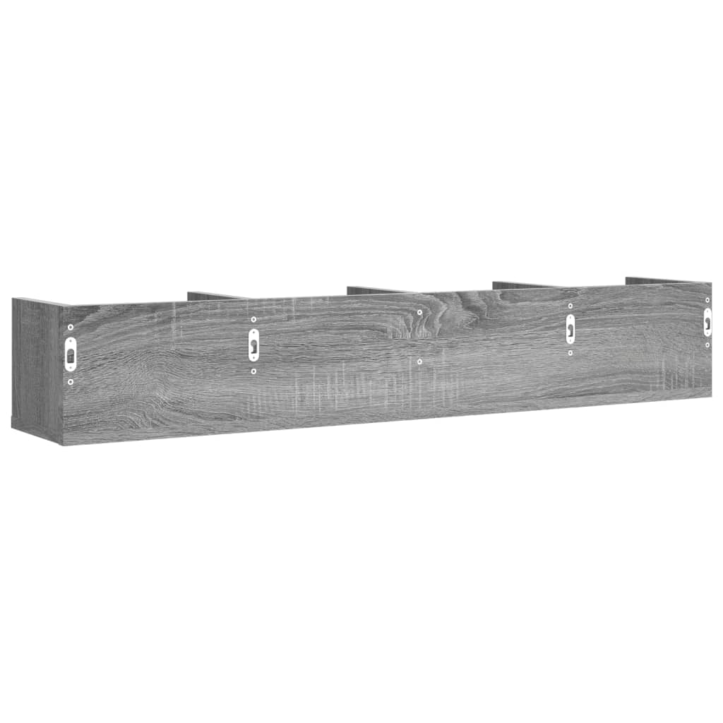 Wall Cabinets 2 pcs Grey Sonoma 99 x 18 x 16.5 cm Particleboard
