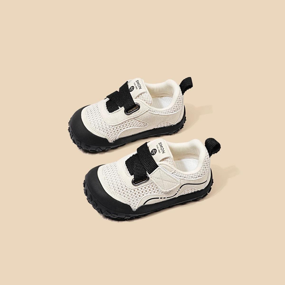 

Children s sports shoes 2025 summer new girls casual shoes baby board shoes soft sole boys breathable hollow mesh shoes 30 чёрный