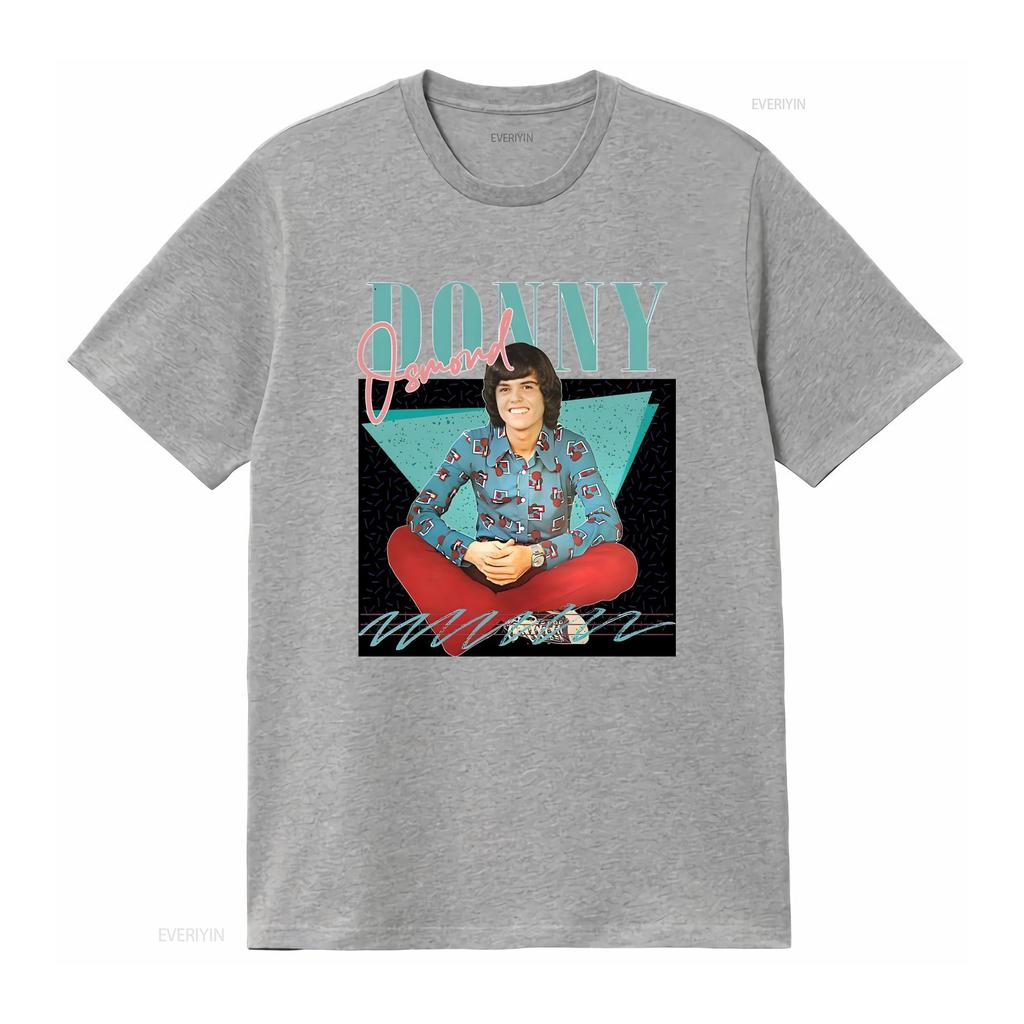 Vintage 70er Retro Donny Osmond Musikstar Print Lässiges T-Shirt Vintage Herren Dehnbar Unisex Grafik Mode
