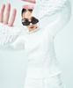 ATTENTIONROW FOR WOMEN Cloud Winkle Half-Neck Long-Sleeve T-Shirt (Ivory)