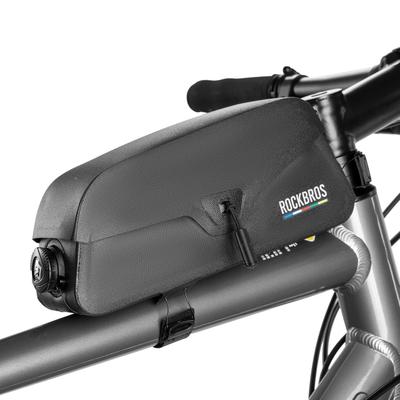 TO SKY Top Tube Bag Bicycle Bag Waterproof Accessory Storage Magnetic Closure Easy Installation Twist Lace System Bicycle Frame Bag Slim Road Bike