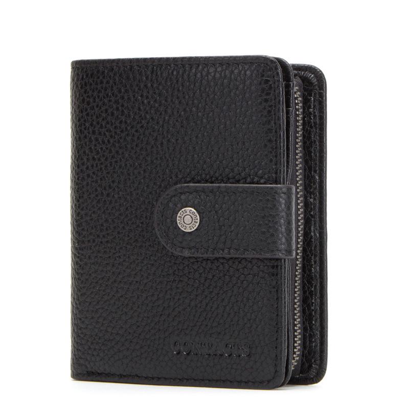 Men Crazy Horse Leather Wallet Clutch RFID Blocking Multi-Functional