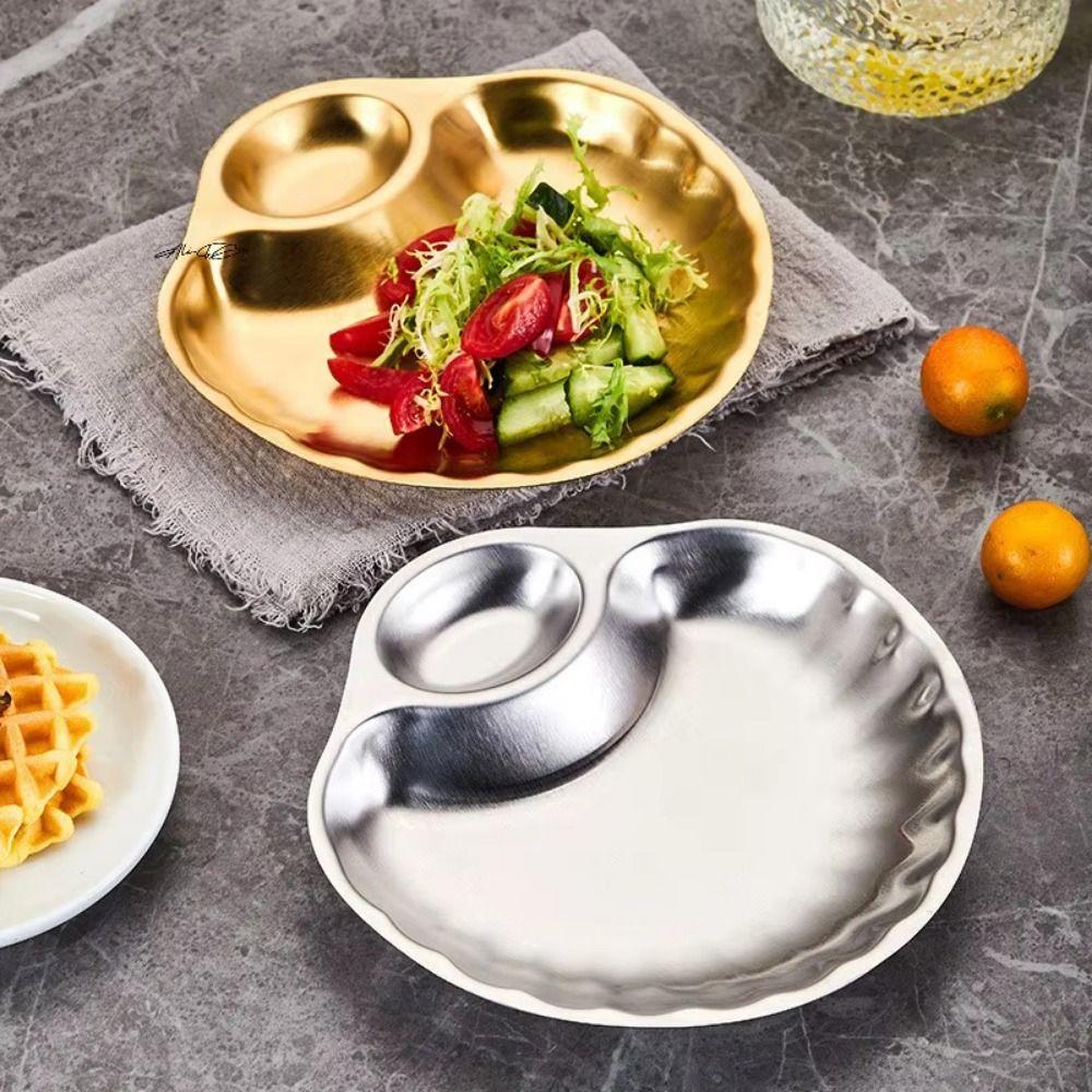 with Sauce Cup French Fries Plate Creative Shell Square Plate Dessert Display Tray  KTV Restaurant