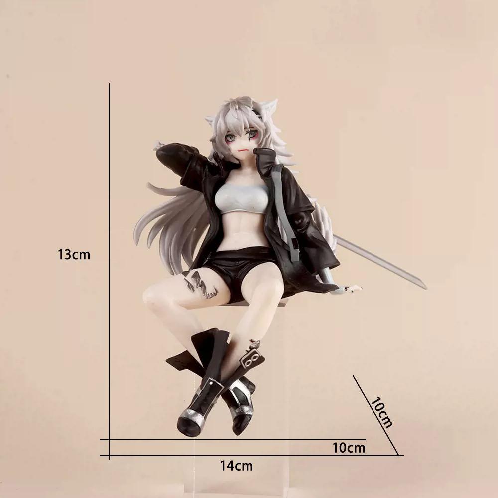 14CM Anime Arknights Game Lappland Figure Noodle Stopper Figure Animation Model Toys Gifts Collection Decoration Ornaments PVC