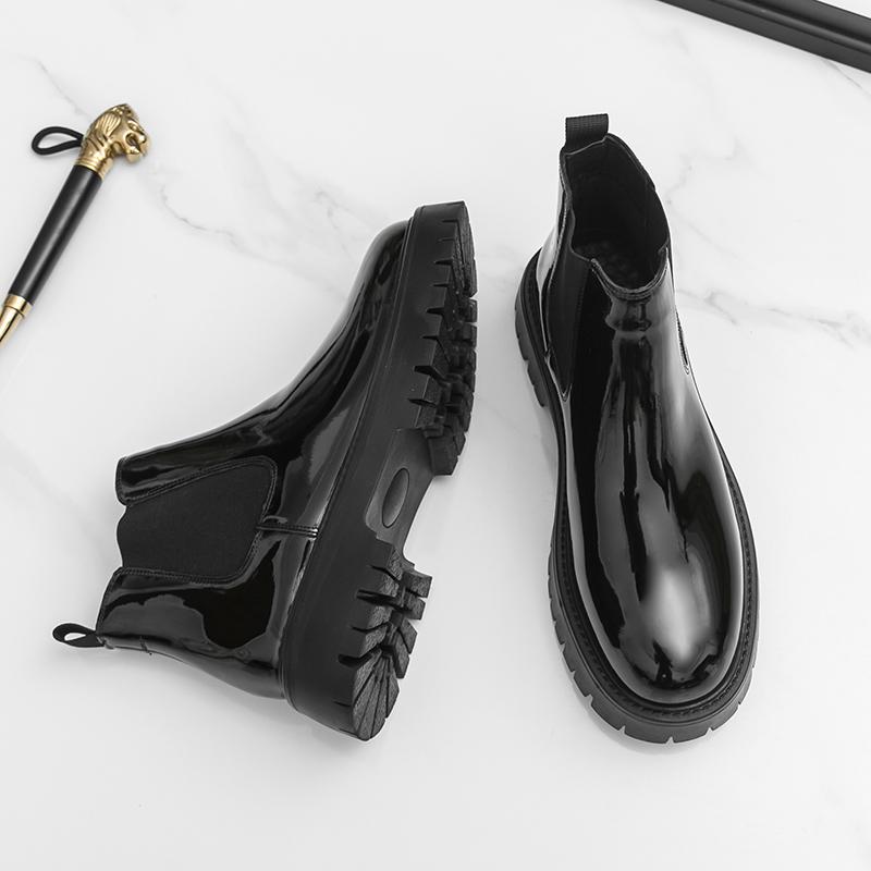Módní Klasické Pánské Chelsea Boty s Silnou Podrážkou Pánské Ležérní Pohodlné a Módní Boty Značky s Velkou Špičkou Pánské Boty Velikosti 38-46