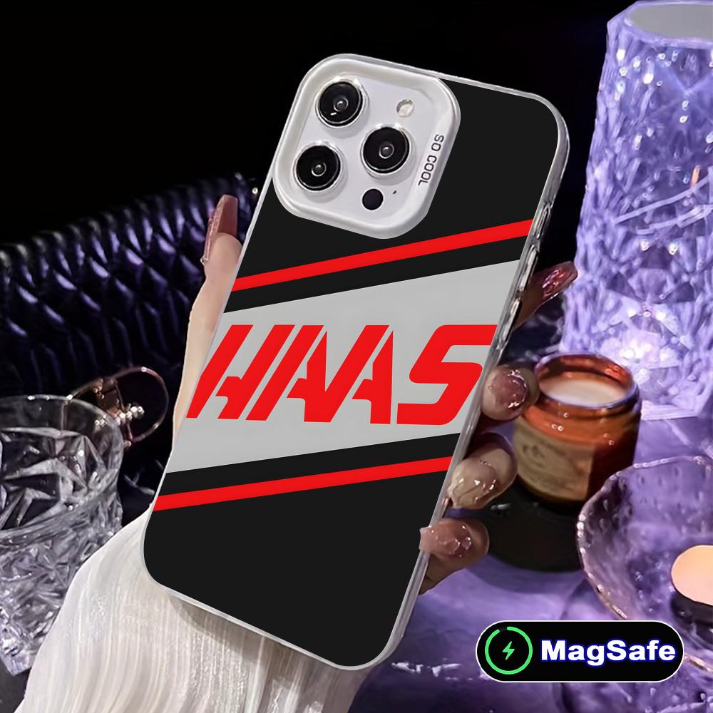 

Fashion Haaas White Translucent MagSafe Mobile Phone Case for iPhone 17 16 15 14 13 12 11 X XR XS 8 7 Air Pro Max Plus Cover iPhone 11 Pro