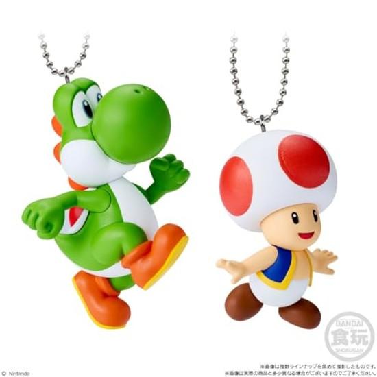 Bandai Super Mario Mascot Charm Collection 2 Chewing Gum Snack Box Sale/Set 10