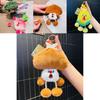 Fun And Quirky Cartoon Vegetable Plush Coin Purse Keyring For Daily Use