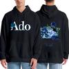 Ado Graphic Print Hoodie Men Women Casual Loose Fashion Streetwear Long Sleeve Tops Fleece Fall Winter Pullovers Sweatshirts