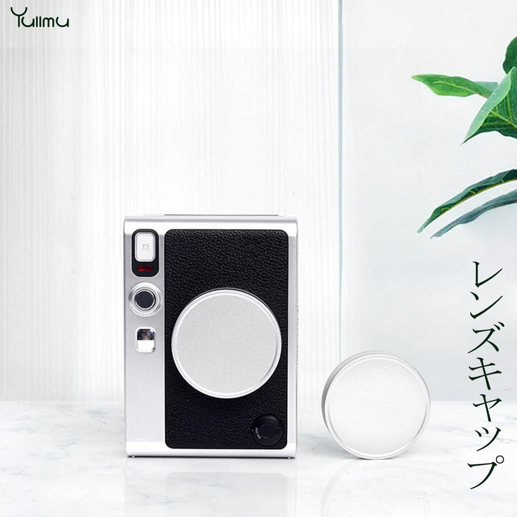 Yullmu Instax Mini Evo Lens Cap, Instax Mini Evo Compatible Metal Lens Cap, Aluminum Alloy, Lens Protection, Dustproof