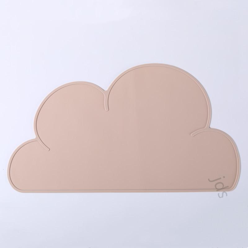 Covoraș de hrănire pentru pisici și câini cu stil nor anti-vărsare, anti-alunecare, impermeabil, rezistent la scurgeri, pentru alimente, ușor de curățat, suporturi de masă din silicon