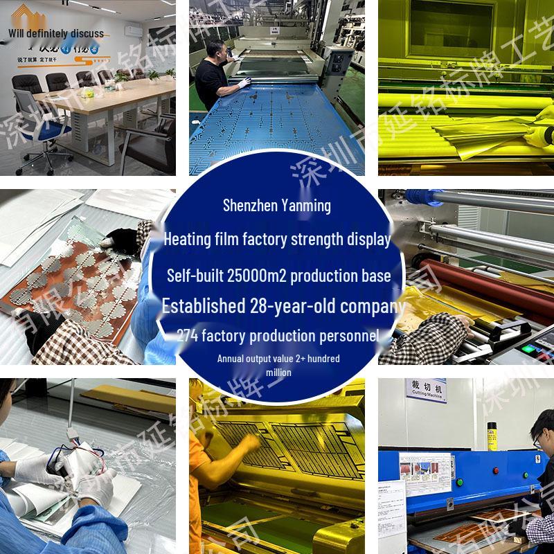 Temperature-Controlled Electric Heating Coaster Pad with Silicone and PET Film