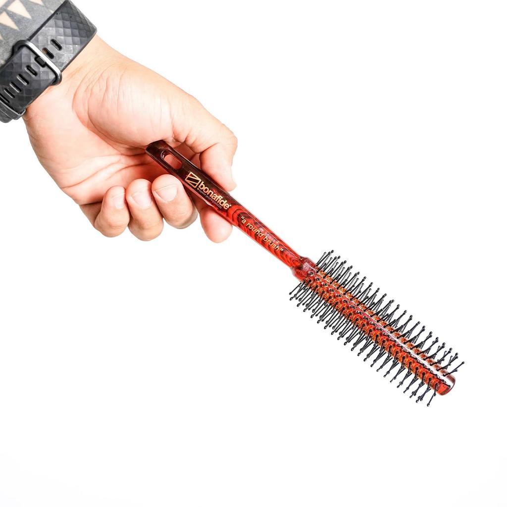 Bonafide Pomade Rundbürste x Haarbürstenkamm Rollbürste Haarset Haarstyling Locken Volumen Styling bonafide (Kunststoff / 3.7 22cm)