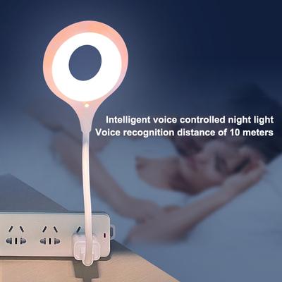 Inteligentní noční světlo s hlasovým ovládáním Přenosná LED lampička na čtení USB Flexo LED stolní lampa Inteligentní lampička na čtení s hlasovým ovládáním USB Link