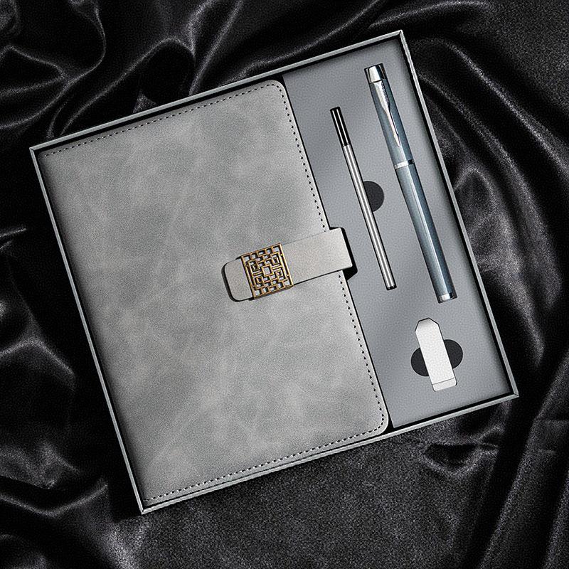 Verdickte Leder-Business-Schnallen-Notizbücher für Konferenzen und Tagebücher