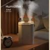 Humidifier 1.8L Large Capability Dual Nozzle Air Humidifier Desktop USB Night Light Aromatherapy Portable Home Bedroom Atomizer