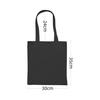 [YADAYAMETE] Plain Tote Bag L Size 12oz Thick Canvas A4 Compatible Commuting to School Carry Bag 30X35CM (Black, L)