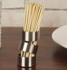 Trifri Toothpick Dispenser Compact Stainless Steel Cocktail Picks Holder For Patio Stool & Dinner Table one circular spiraled Holder