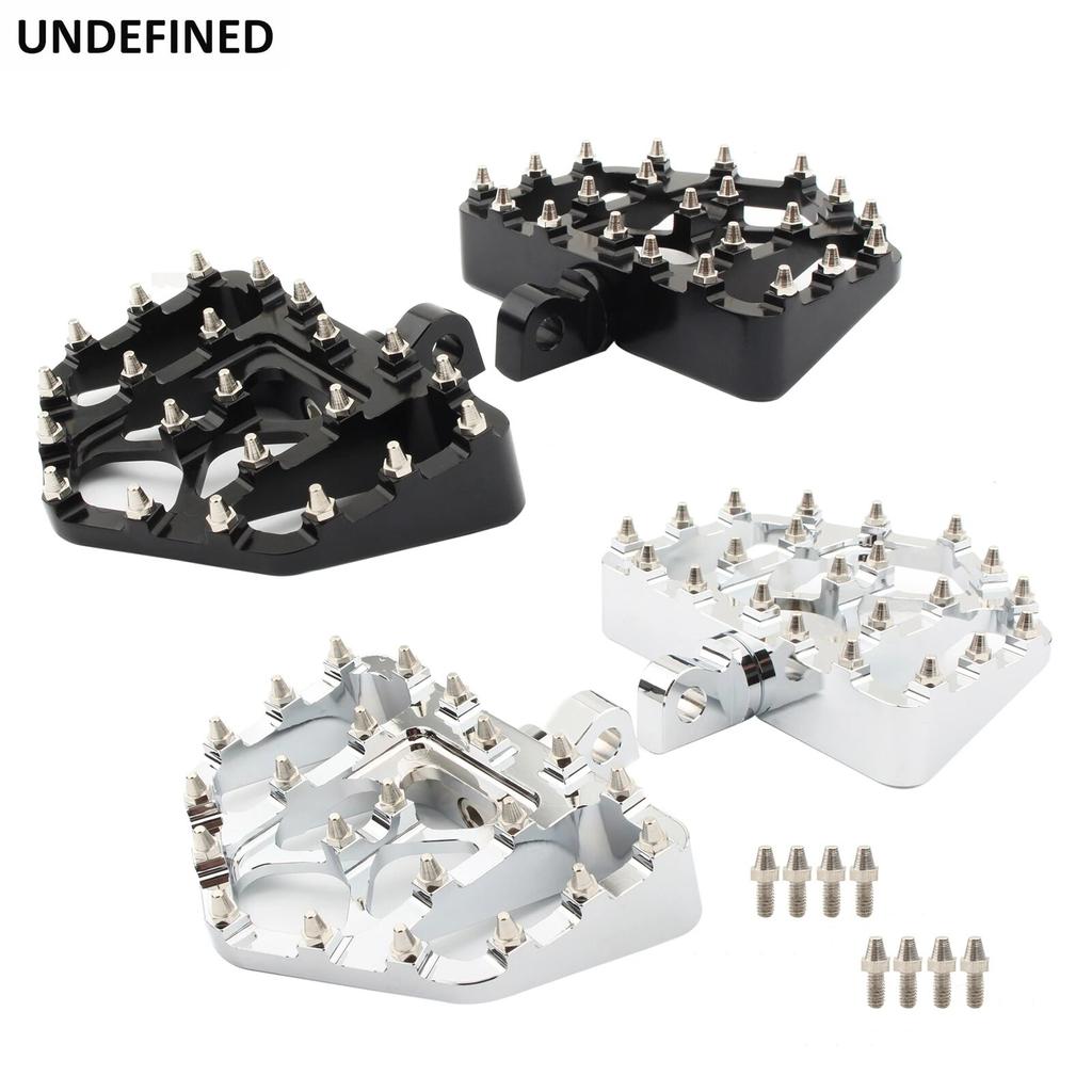 MX Foot Pegs Mini Offroad Floorboards Non-Slip Pedals Bobber Chopper Style For Harley Touring Sportster 883 Dyna FXDF Softail