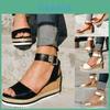 Elegant Women's Ankle Strap Open Toe Platform Wedges Sandals For Summer Comfort