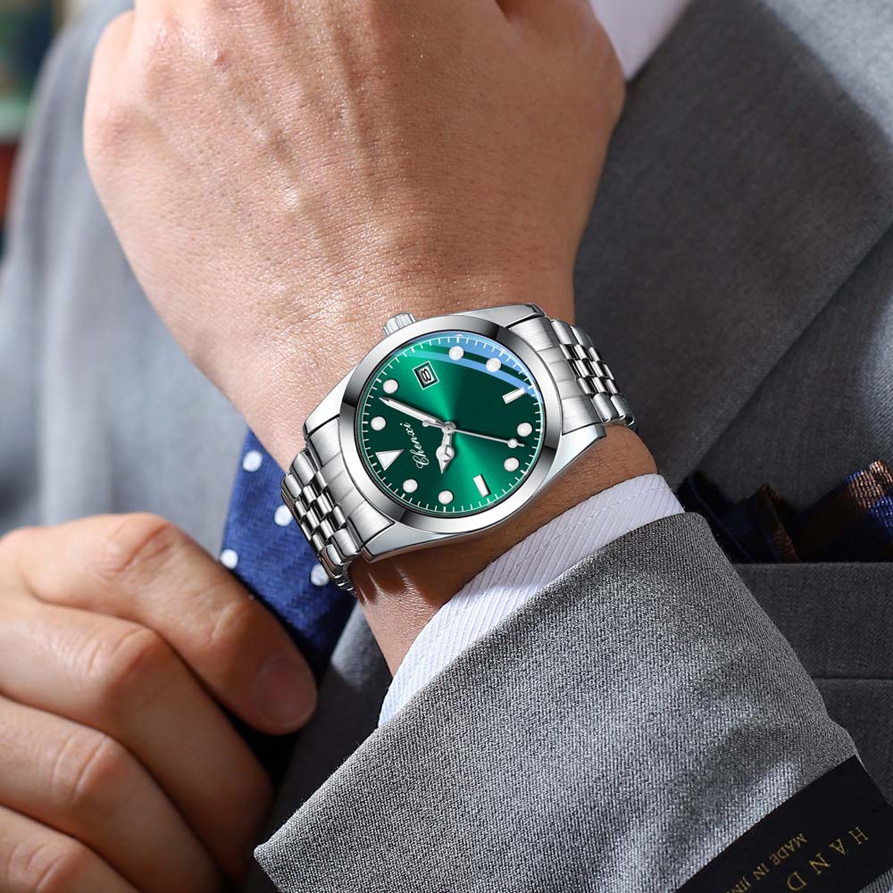 CHENXI New Men's Fashion Trendy Quartz Watch Luminous Water-Resistant Date Function Ideal for Styling Gift for Men