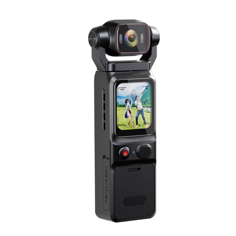 4K HD Vlog Camera with Gyro Stabilization - Pocket Action Recorder for Riding