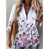Trendy New Women's Clothing Digital Printed Long Sleeved Shirt Women's Shirt Top