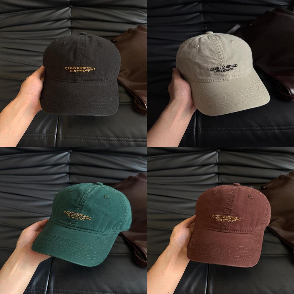 Vintage American Style Embroidered Baseball Cap With Sun Protection For Men And Women