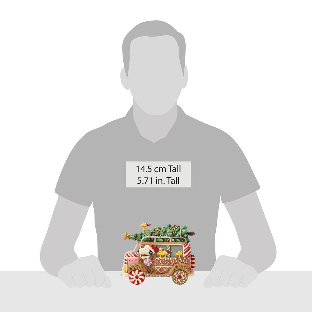 JIM SHORE Snoopy Woodstock Peanuts Gingerbread Bun 6017238 & <Christmas>