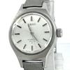 Working Good SEIKO Vintage HI-BEAT 36000 1944-0012 120084 C.1971 Hand Wound Stainless Steel Silver Dial Women's Watch WATER RESIST 3-Hand