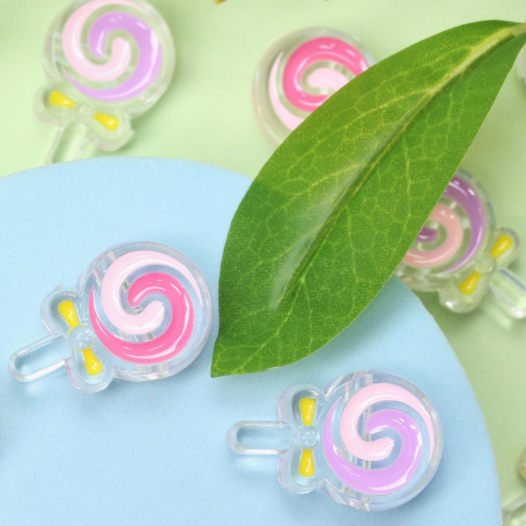 Perlen Armband Perlen DIY Handarbeit Kopf handgefertigt Acryl Lose Perlen Lollipop Tropf Öl Handykette Seil Material DIY Haarschmuck