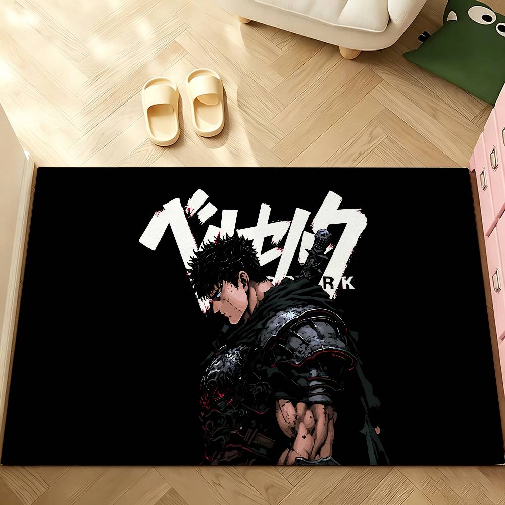 Cool Anime B-BerserkS Carpet Bathroom Anti-slip Mat Door Mat Home Decoration Mat Entrance Door Mat Scratch-resistant Door Mat