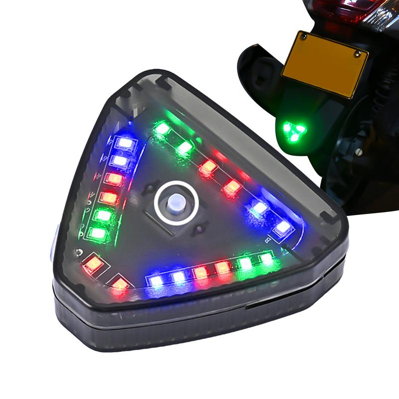 

Motorcycle Warning Lights Solar LED Automotive Warning Lights Waterproof Marker Lamp For Motorbike Rear Bumper Cruise Lamp france