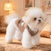 Cartoon Bear Dog Cardigan Warm Pets Autumn Winter Coat Puppy Vest Cute Poodle Outfit with D-ring for Small Medium Dogs Cat Girl Boy
