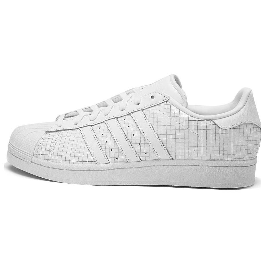 adidas Superstar  Scored Leather - Triple White  Men s AQ8334 EU 36
