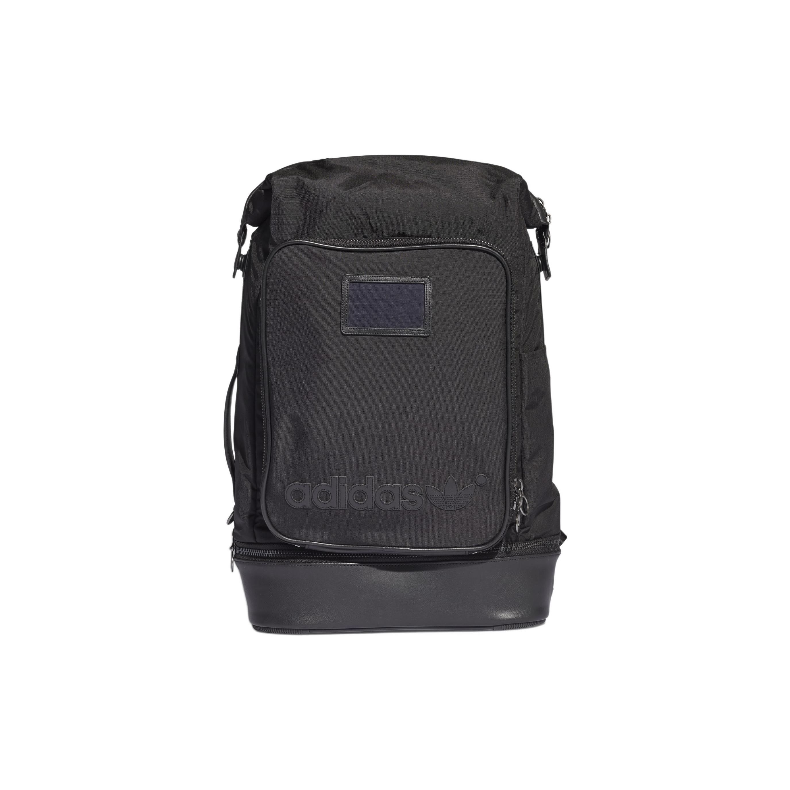 Adidas Originals Large Capacity Multi-Compartment Nylon Backpack Unisex Backpack Black H22737 Pure Black
