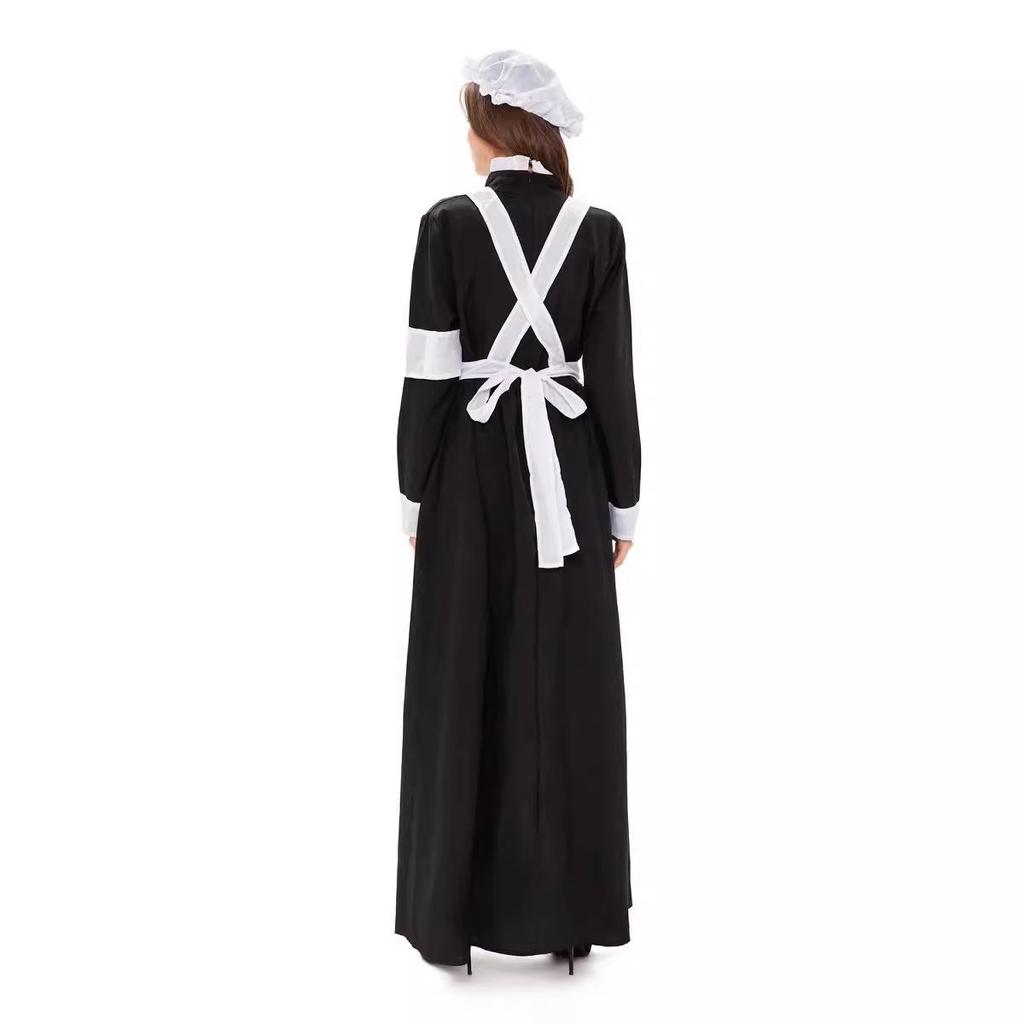 European and American Halloween Cosplay Red Cross Costume Set for Parties and Stage Performances