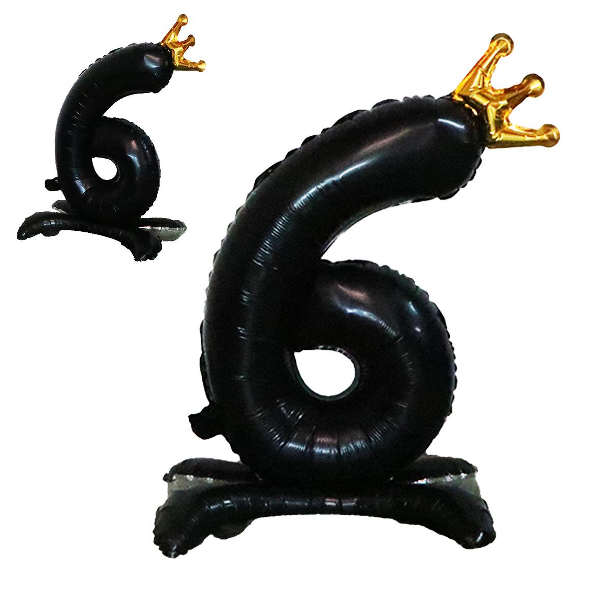 

«Цифровой 32-дюймовый стоячий воздушный шар Crown Digital для украшения дня рождения и свадьбы»