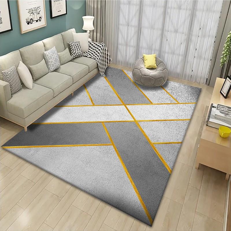 Modern Minimalist Geometric Triangle Area Rug Living Room Bedroom Office Non-Slip Floor Mat Washable