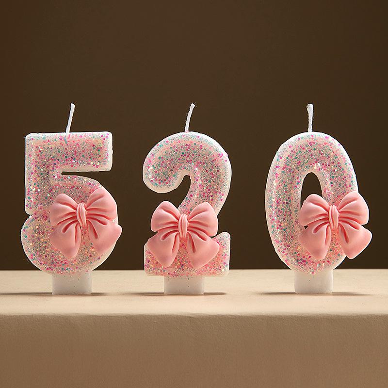 2025 Creative Lotus Birthday Number Candles for One-Year-Old Boys & Girls