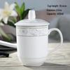 HANDUNYOU White Porcelain Office Mug