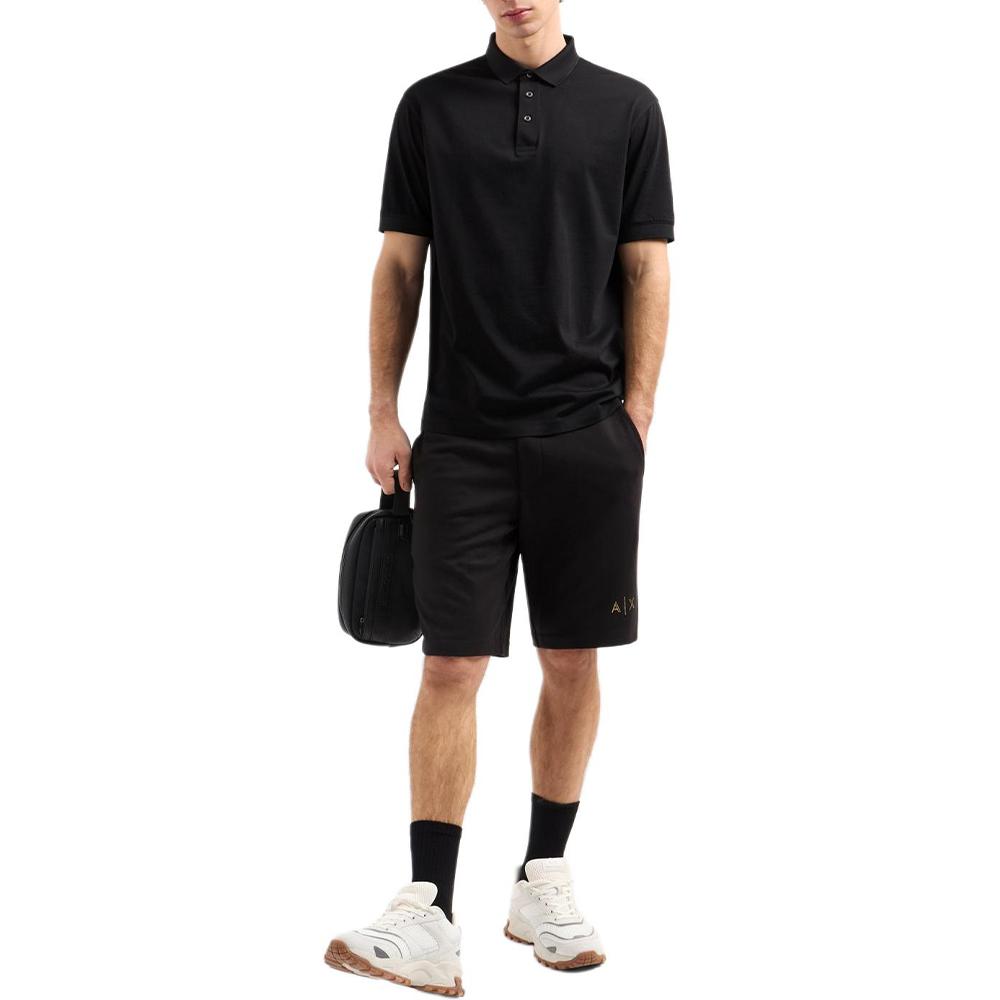 Armani Exchange AE Polo Shirt Men's Black XM000329-AF10364-UC001