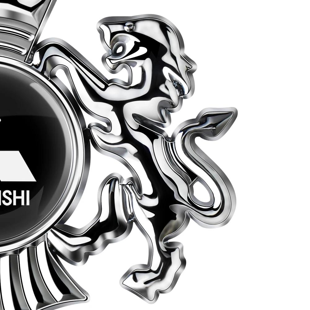 3D Lion Crown Car Emblem Sticker for Mitsubishi Lancer EVO Galant Grandis Colt Space Star - Easy Install Self-Adhesive Badge