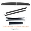 For Tesla Model Y Juniper 2025 Dashboard Trim Center Console Panel Sticker Cover Carbon Fiber ABS Decoration Car Accessories