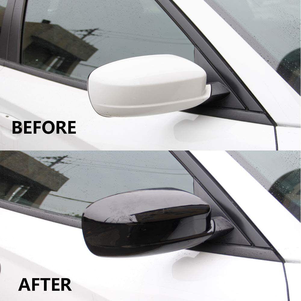For Dodge Charger 2011-2025 Car Rearview Side Mirror Cover Wing Cap Exterior Door Rear View Case Trim Housing Carbon Fiber Look