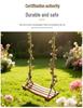 Solid Wood Anti-Corrosion Curved Swing for Children (Indoor/Outdoor)