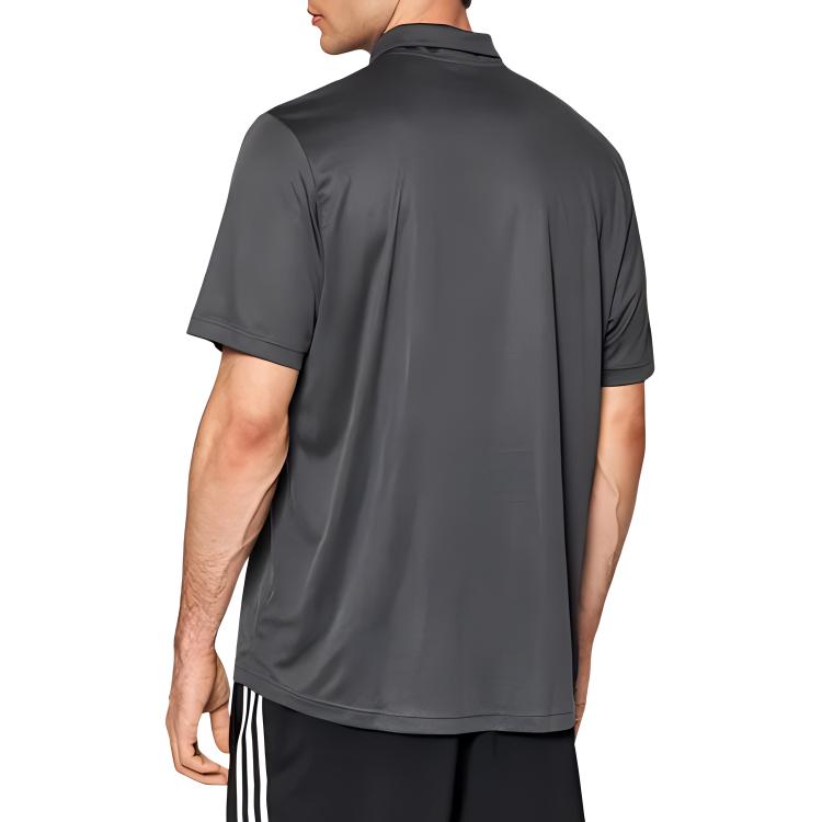 adidas Polo Shirts Men's Gray Polo Collar Moderate Straight Fit H30285