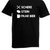 Mens T-Shirt L Scissors Stone Pair Beer Malle Party L Size To 5XL